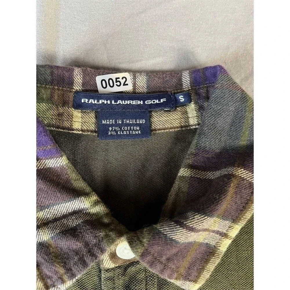 Ralph Lauren Golf Men's Green Plaid Polo Shirt Size S Short Sleeve - Picture 2 of 3